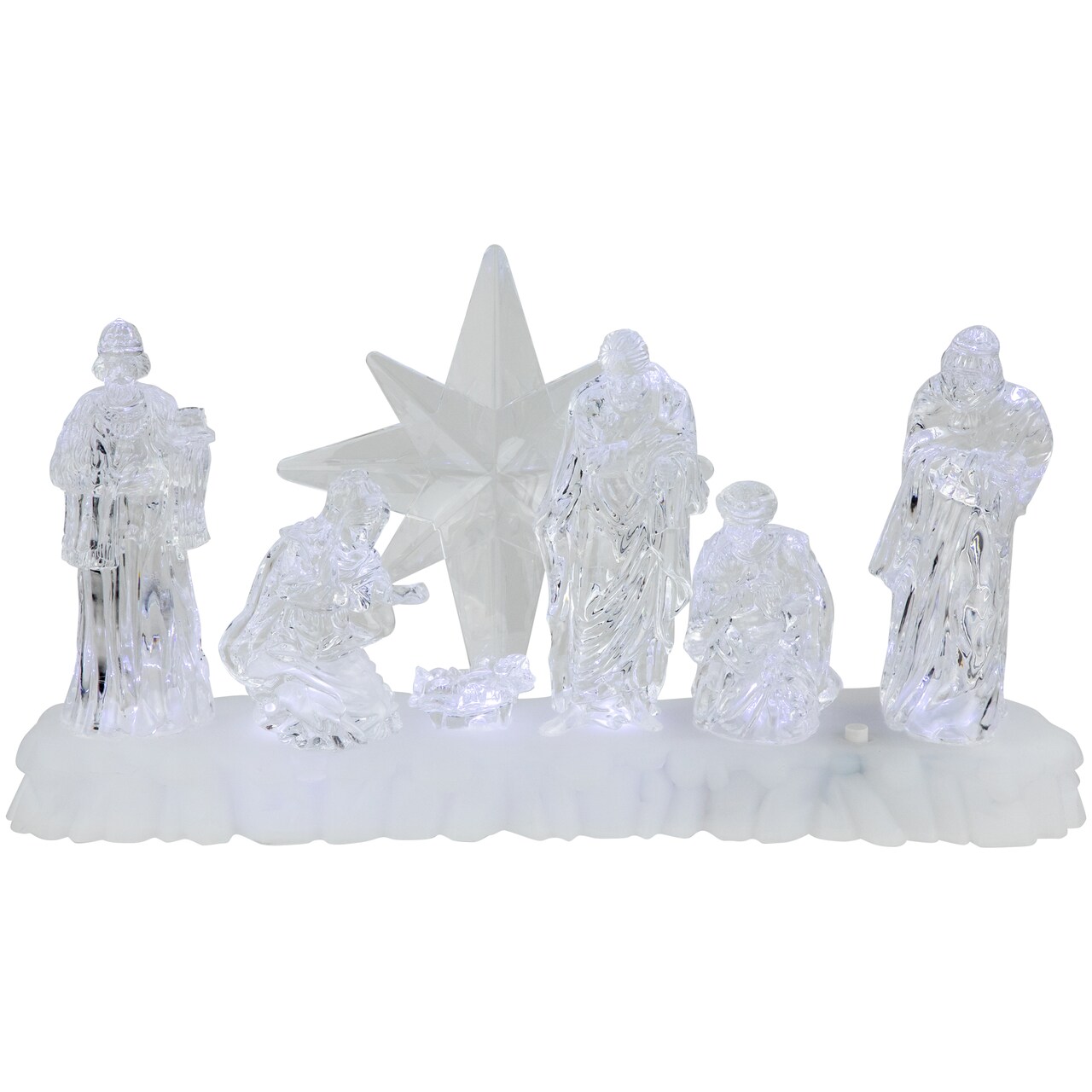 Northlight 12.25&#x22; LED Lighted Nativity Scene Acrylic Christmas Decoration